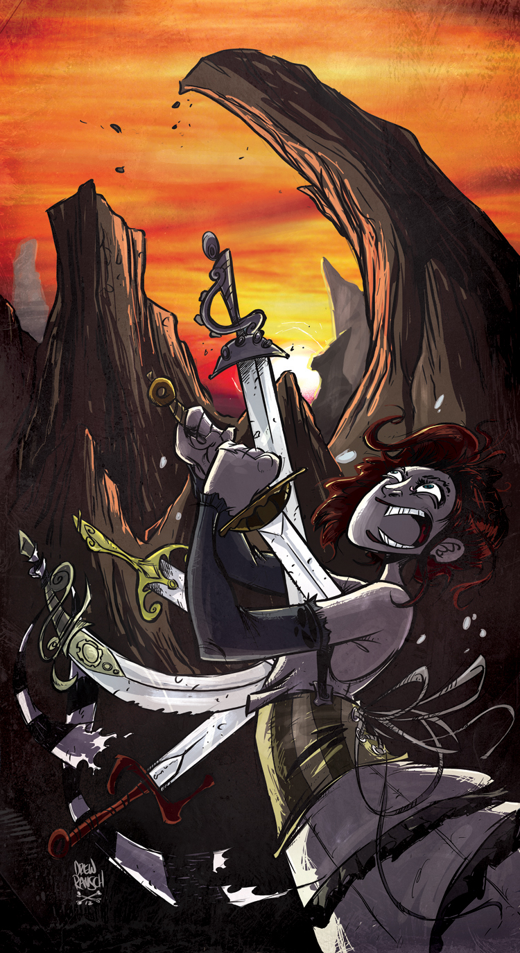 amanda palmer tarot card deck "five of swords"